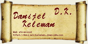 Danijel Keleman vizit kartica